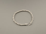 925 Silver Diamond Bracelet, 7 in