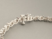 925 Silver Diamond Bracelet, 7 in