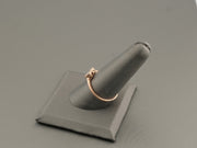 14K Rose Gold Diamond Heart Ring, Size 9.25