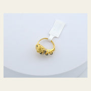 18K Gold Snake Ring with Blue Sapphires and Diamond Accents, alternate view 7