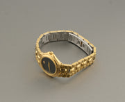 Movado Museum Women Gold Steel Black Dial Watch Swiss