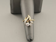 14K Gold Diamond Floral Ring, alternate view 5