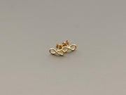 18K Gold Infinity Stud Earrings, alternate view 5