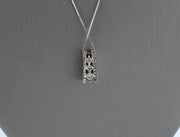14K White Gold Diamond Pendant Necklace, alternate view 5
