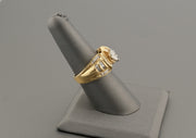14K Yellow Gold Marquise Diamond Ring, alternate view 2