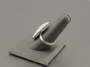Sterling Silver Hammered Style Oversize Ring, alternate view 6