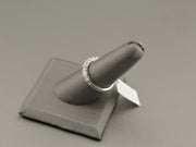 14K White Gold Diamond Wedding Band Ring, alternate view 3