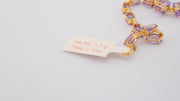 14K Gold Purple Amethyst Gemstones Bracelet, alternate view 4