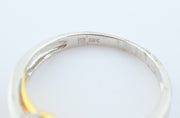 14K White Gold Square Citrine Diamonds Ring, alternate view 5