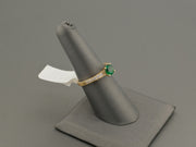14K Gold Emerald CZ Ring, alternate view 4