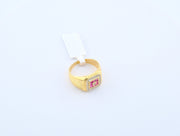 14K Yellow Gold Rubies Diamonds Ring, alternate view 6