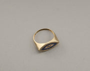14K Gold CZ Eye Ring, alternate view 4