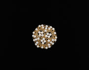 Antique 10K Gold Brooch Pendant with Seed Pearls, alternate view 7