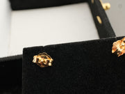 18K Gold Infinity Stud Earrings, alternate view 3