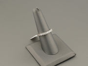 14K White Gold Diamond Wedding Band Ring, alternate view 7