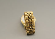 Movado Museum Gold Tone White 28mm Mother Pearl Dial Watch Swiss, alternate view 6