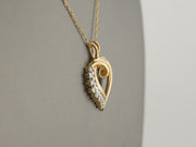 14K Gold Lab Diamonds Heart Pendant, alternate view 7