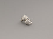 14K White Gold Diamonds Earrings, alternate view 2