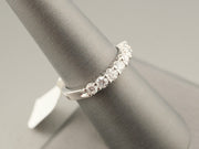 14K White Gold Diamond Wedding Band Ring, alternate view 5