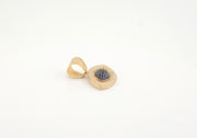 14K Gold CZ Eye Pendant, alternate view 5