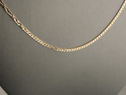 14K Gold Zigzag Two-Tone Chain, alternate view 3