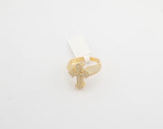 14K Gold CZ Cross Ring, alternate view 7