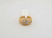 14K Gold Diamonds Floral Ring, alternate view 7