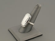 Sterling Silver Hammered Style Oversize Ring, alternate view 2