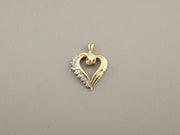 14K Gold Lab Diamonds Heart Pendant, alternate view 4