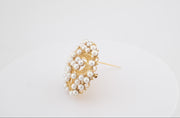 Antique 10K Gold Brooch Pendant with Seed Pearls, alternate view 6