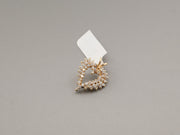 14K Gold Diamond Heart Pendant, alternate view 5