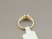 14K Gold Emerald Diamonds Ring, alternate view 7