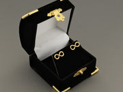 18K Gold Infinity Stud Earrings, alternate view 7