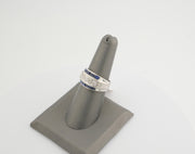 14K White Gold Diamonds and Sapphires Ring, alternate view 2