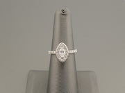 14K White Gold Marquise Diamond Ring