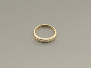 14K Gold CZ Wedding Band Ring, alternate view 6