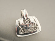 14K White Gold Diamond Purse Locket Pendant, alternate view 4