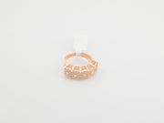 14K Rose Gold CZ Bulky Ring, alternate view 6