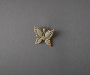 14K Gold China Jade Butterfly Pendant, alternate view 4