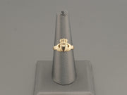 14K Gold Claddagh Hands Heart Ring