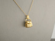 18K Gold Diamond Purse Pendant, alternate view 4