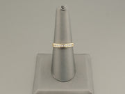 14K Gold CZ Wedding Band Ring