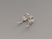 14K White Gold Diamonds Earrings, alternate view 7