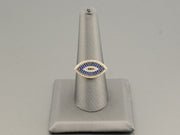 14K Gold CZ Eye Ring, alternate view 2