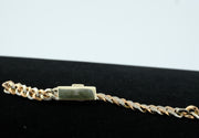 14K Rose and White Gold Two Tone Diamond Pave Cuban Bracelet, alternate view 5