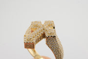 14K Gold CZ Cross Ring, alternate view 5