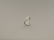 14K White Gold 1ct Lab Grown Princess Cut Diamond Ring, alternate view 6