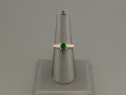 14K Gold Emerald CZ Ring, alternate view 5