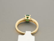 14K Gold Emerald CZ Ring, alternate view 7