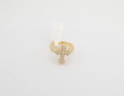 14K Gold CZ Cross Ring, alternate view 8